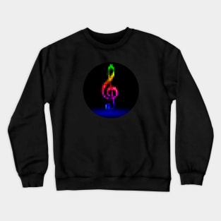 Neon Colorful geometric pyramids Crewneck Sweatshirt